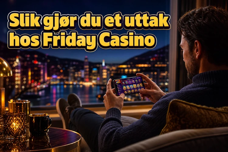 Slik gjør du et uttak hos Friday Casino